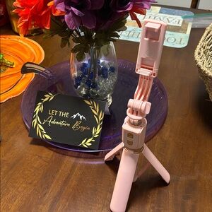 Pink Selfie Stick Tripod